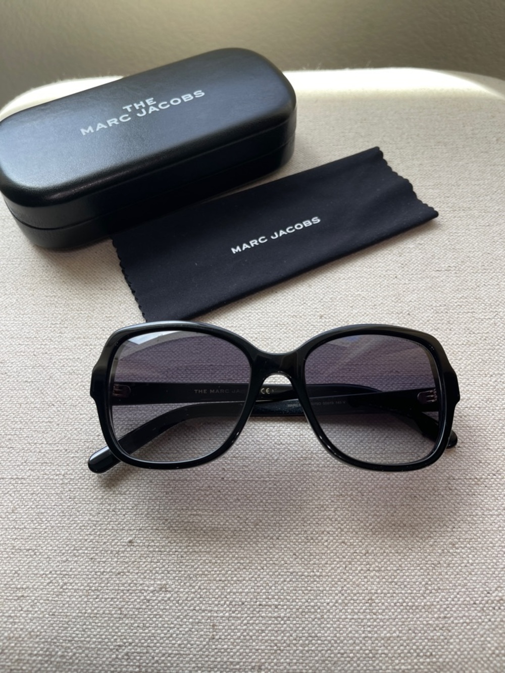 Marc Jacobs Black Oversized Square Sunglasses